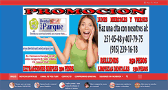 Desktop Screenshot of dentalyopticadelparque.com